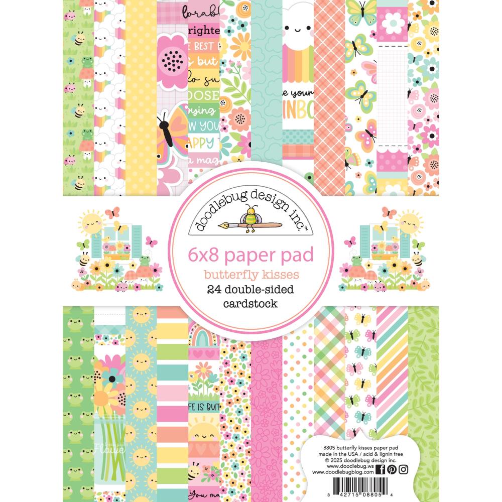 Doodlebug Design Butterfly Kisses - 6x8 Pad