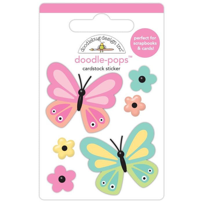 Doodlebug Design Butterfly Kisses - Butterfly Kisses Doodle-Pops 3D Sticker