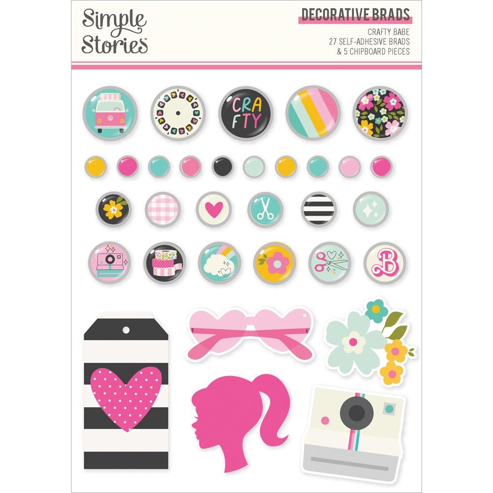 Simple Stories Crafty Babe - Decorative Brads