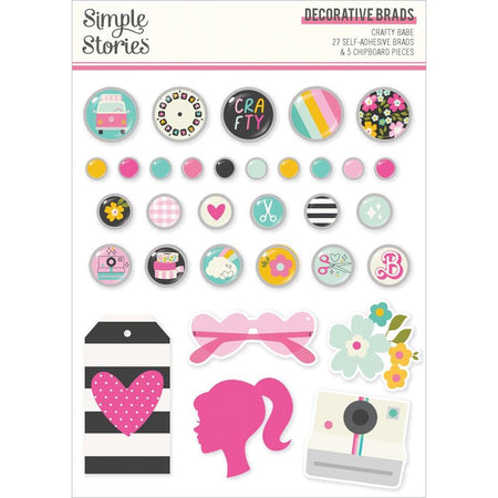 Simple Stories Crafty Babe - Decorative Brads