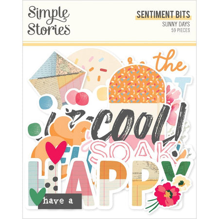 Simple Stories Sunny Days - Sentiment Bits & Pieces