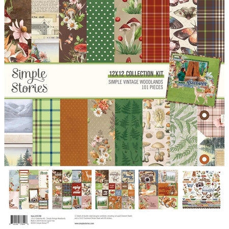Simple Stories Simple Vintage Woodlands - 12x12 Collection Kit