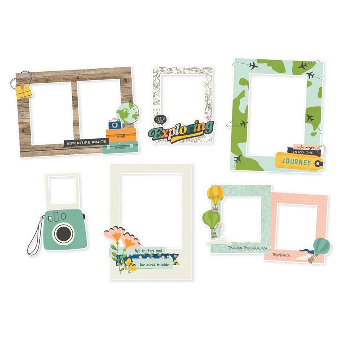 Simple Stories Happy Travels - Chipboard Frames