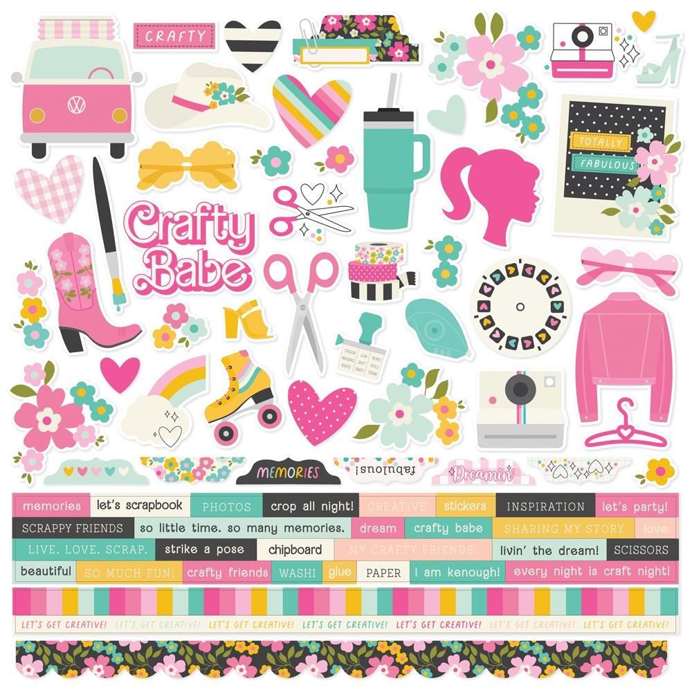 Simple Stories Crafty Babe - Element Stickers