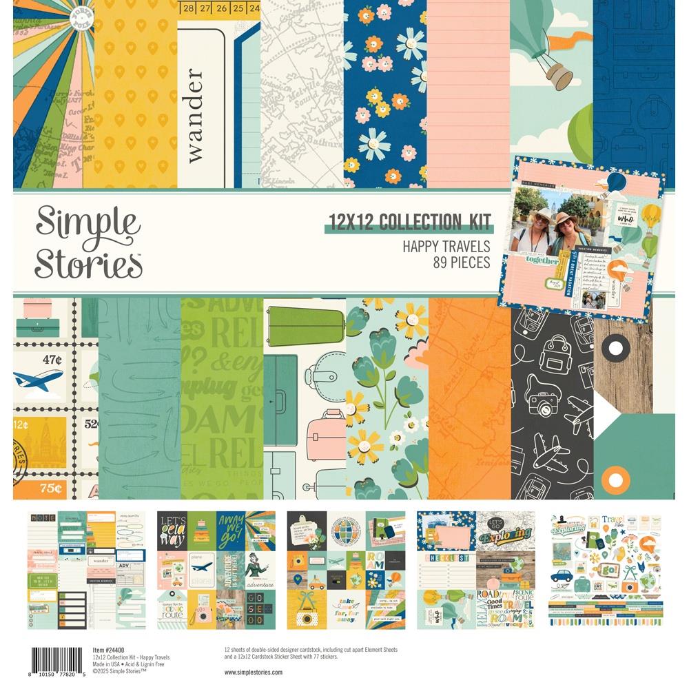 Simple Stories Happy Travels - 12x12 Collection Kit