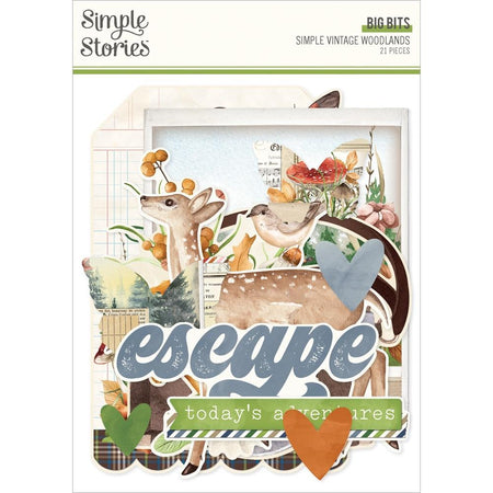 Simple Stories Simple Vintage Woodlands - Big Bits & Pieces