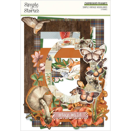 Simple Stories Simple Vintage Woodlands - Chipboard Frames