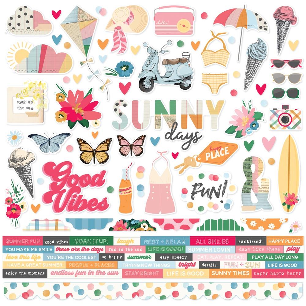 Simple Stories Sunny Days - Element Stickers