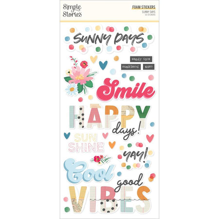 Simple Stories Sunny Days - Foam Stickers