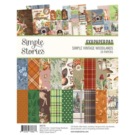 Simple Stories Simple Vintage Woodlands - 6x8 Paper Pad