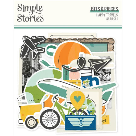 Simple Stories Happy Travels - Bits & Pieces