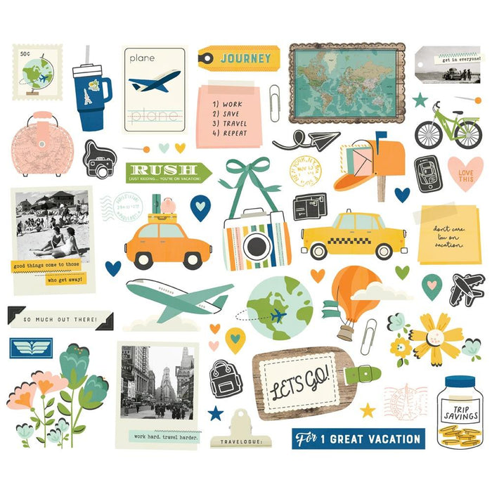 Simple Stories Happy Travels - Bits & Pieces