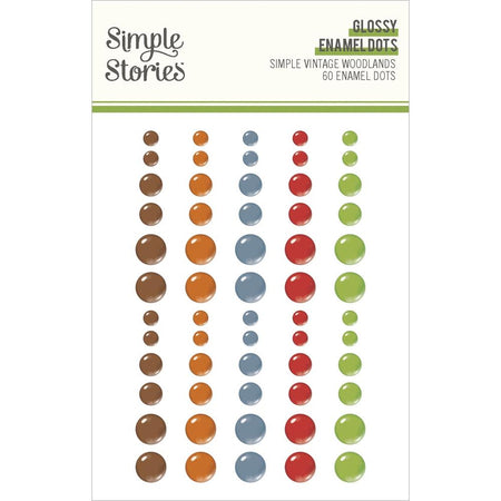 Simple Stories Simple Vintage Woodlands - Enamel Dots