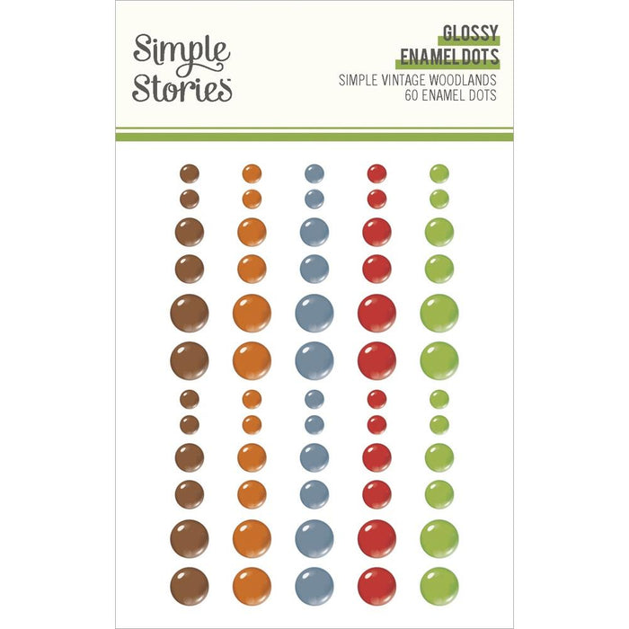 Simple Stories Simple Vintage Woodlands - Enamel Dots