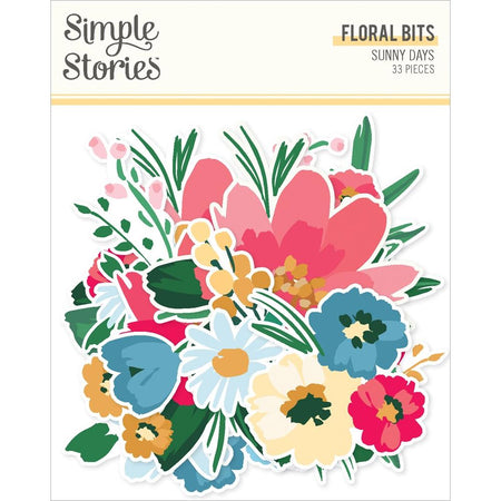 Simple Stories Sunny Days - Floral Bits & Pieces