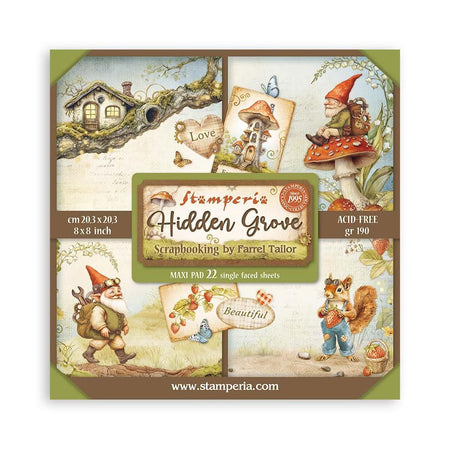 Stamperia Hidden Grove - 8x8 Maxi Paper Pack