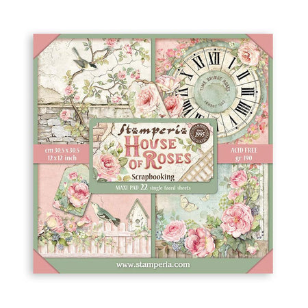 Stamperia House Of Roses - 12x12 Maxi Paper Pack