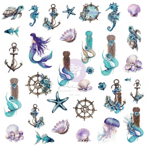 Prima A Mermaid's Tale - Mermaid's Treasures Ephemera 66 Pack