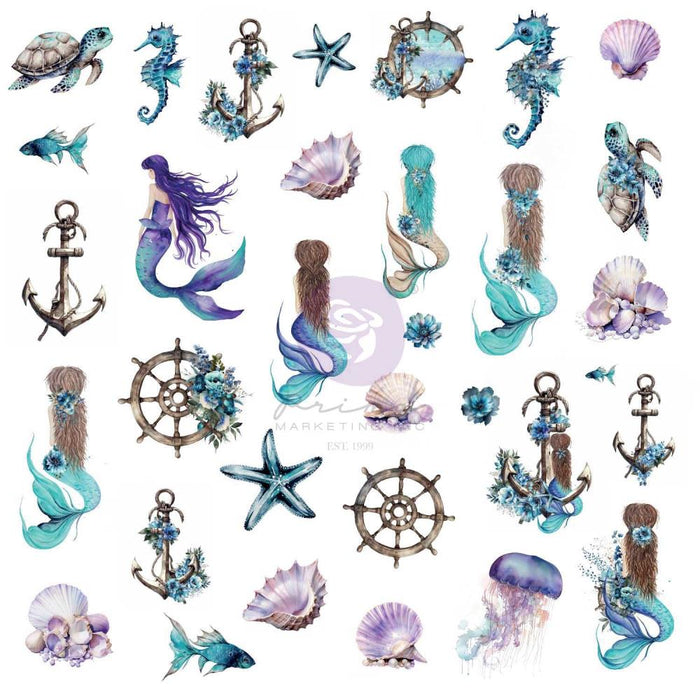 Prima A Mermaid's Tale - Mermaid's Treasures Ephemera 66 Pack