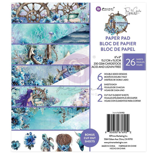 Prima A Mermaid's Tale - 6x6 Paper Pad