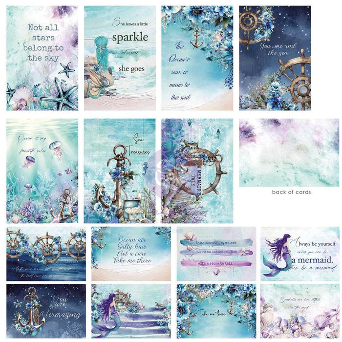 Prima A Mermaid's Tale - 4x6 Journaling Notecards