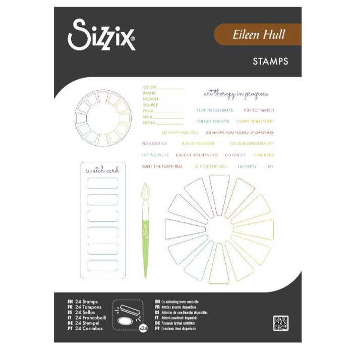 Sizzix Clear Stamps by Eileen Hull - Swatch Cards