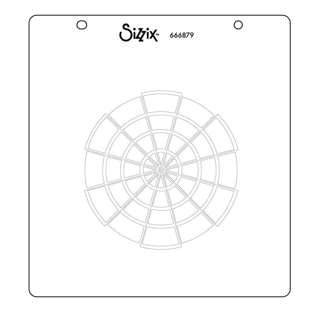 Sizzix Layered Stencil by Eileen Hull - Color Wheel