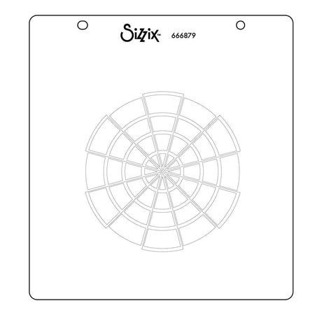 Sizzix Layered Stencil by Eileen Hull - Color Wheel