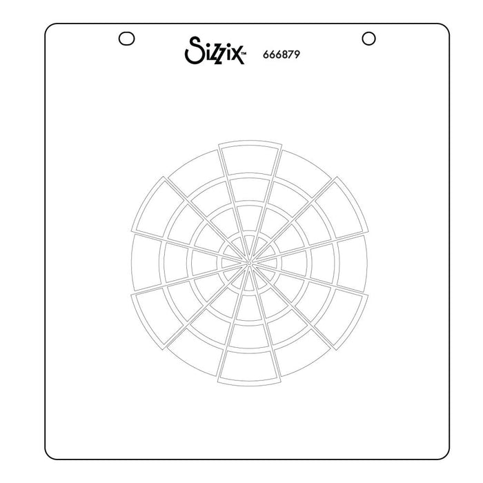 Sizzix Layered Stencil by Eileen Hull - Color Wheel