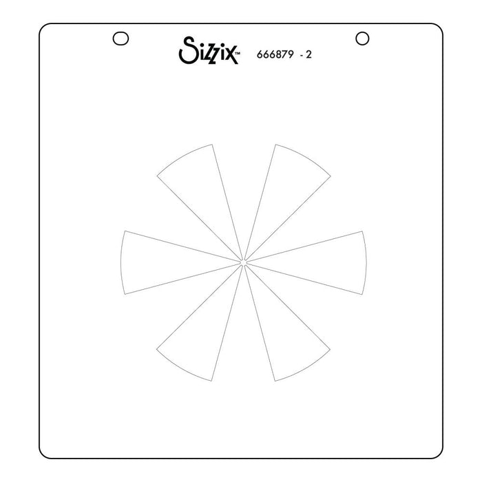 Sizzix Layered Stencil by Eileen Hull - Color Wheel