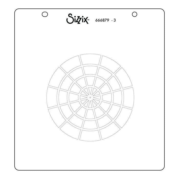 Sizzix Layered Stencil by Eileen Hull - Color Wheel