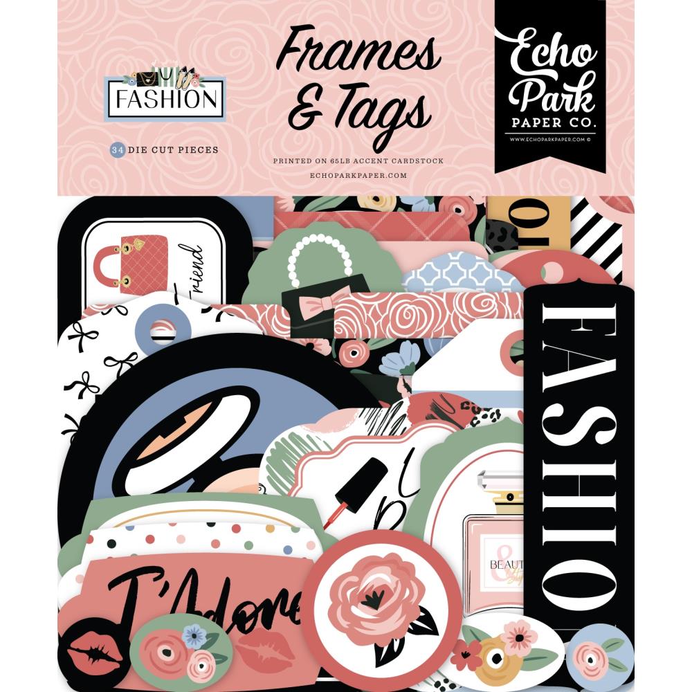 Echo Park Fashion - Ephemera Frames & Tags