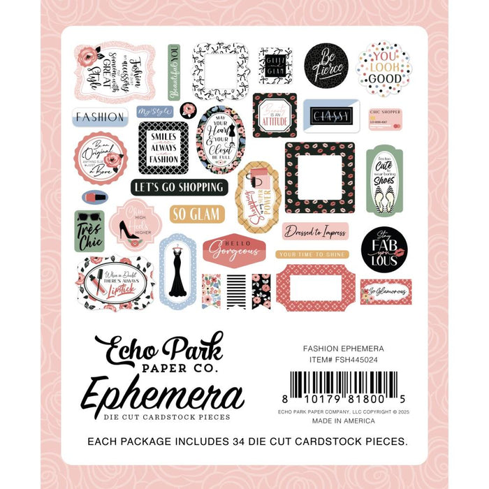 Echo Park Fashion - Ephemera Icons