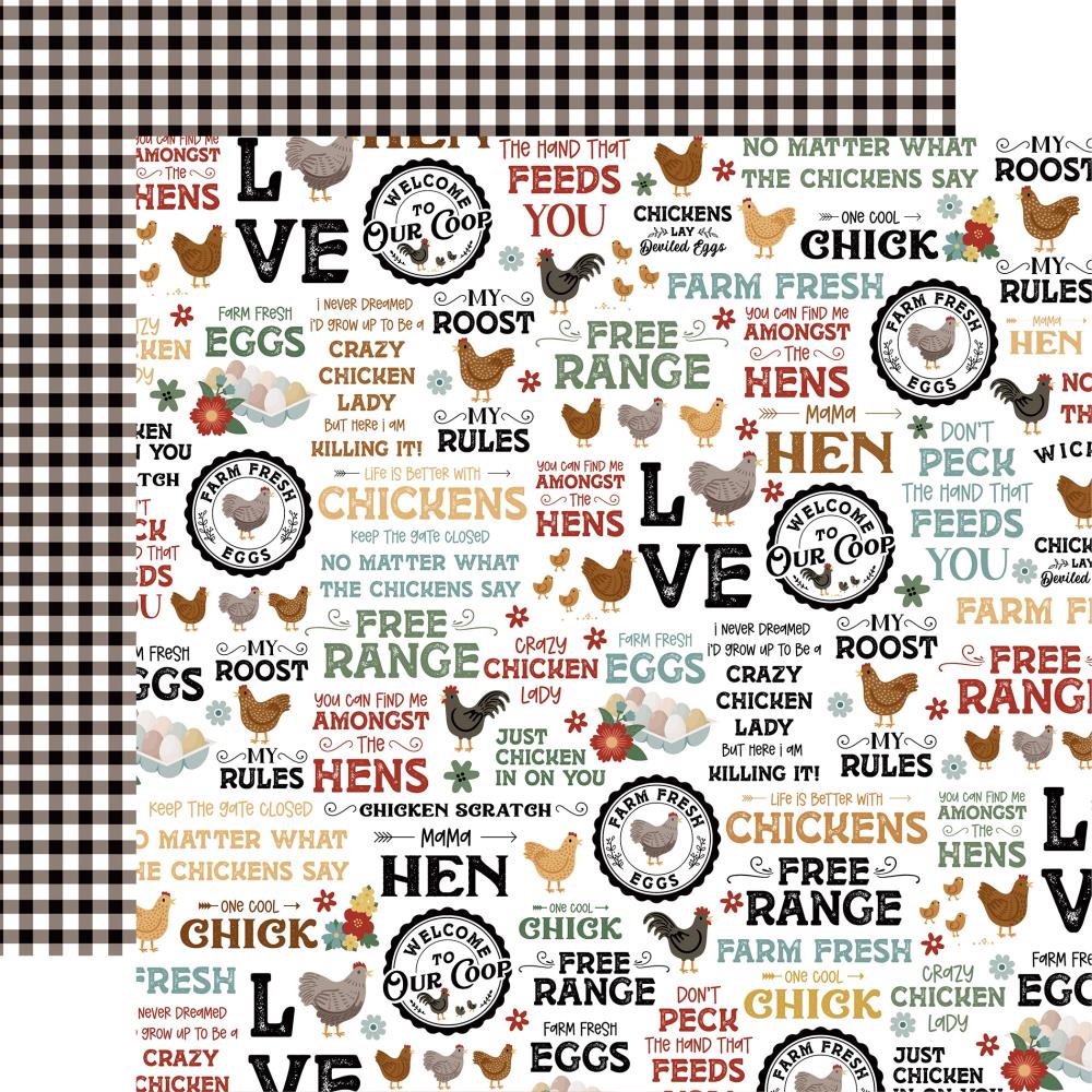 Echo Park Chickens - Free Range Phrases