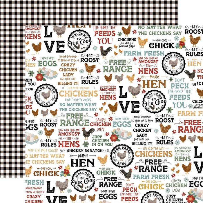 Echo Park Chickens - Free Range Phrases