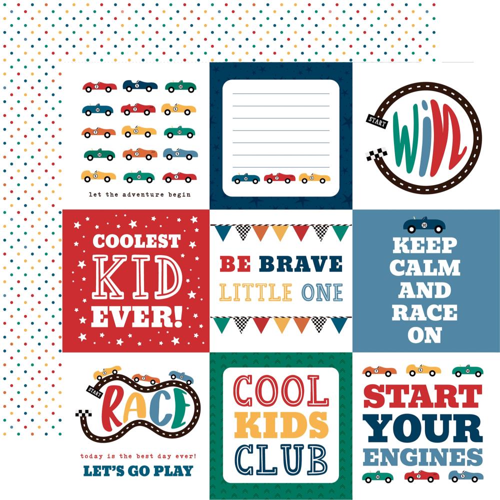 Echo Park Vroom! - 4x4 Journaling Cards