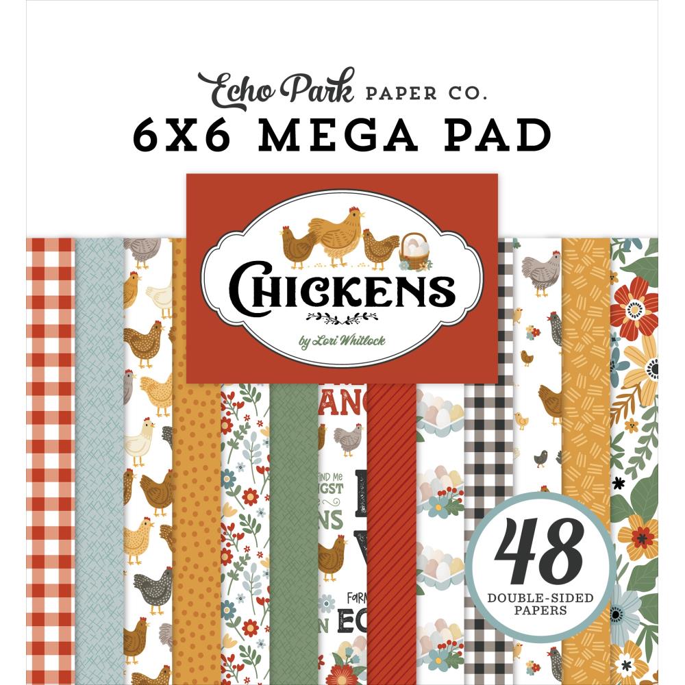 Echo Park Chickens - 6x6 Mega Pad