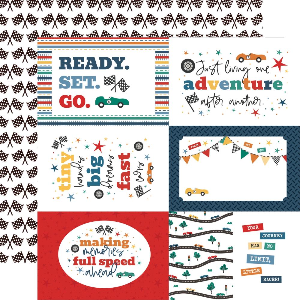 Echo Park Vroom! - 6x4 Journaling Cards