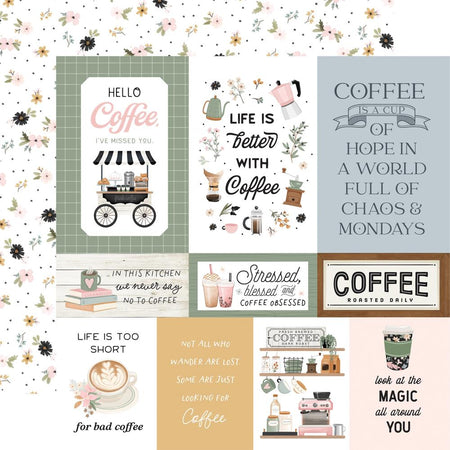 Carta Bella Coffee Shop - Multi Journaling Cards