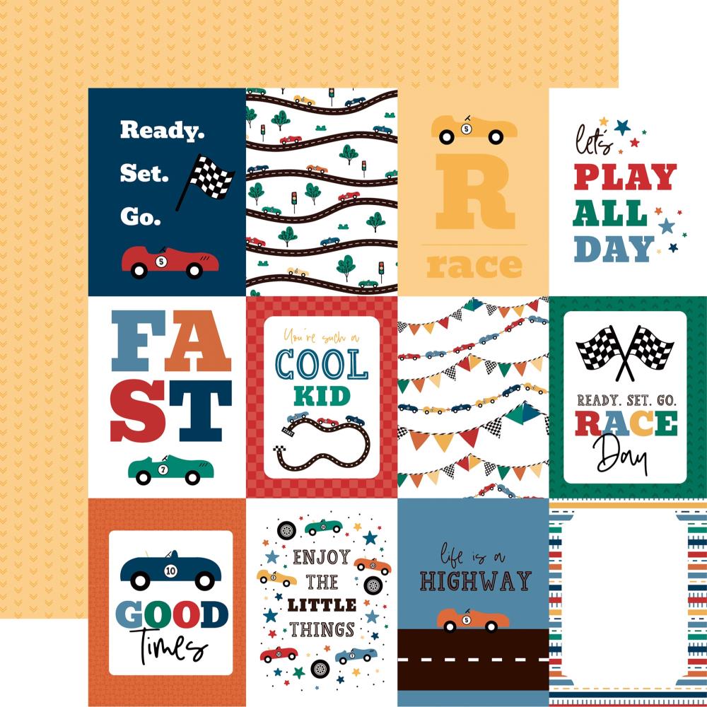 Echo Park Vroom! - 3x4 Journaling Cards