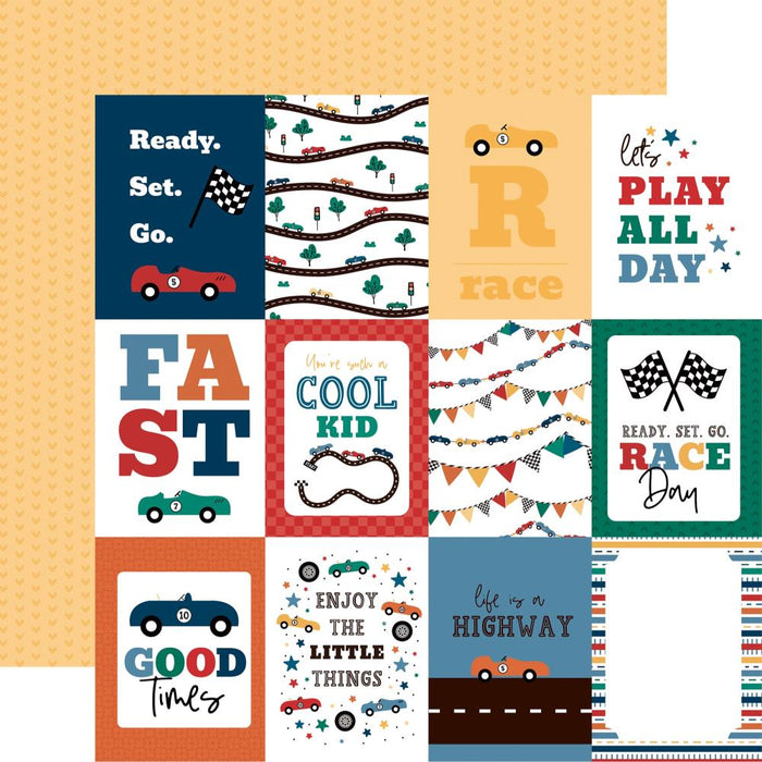 Echo Park Vroom! - 3x4 Journaling Cards