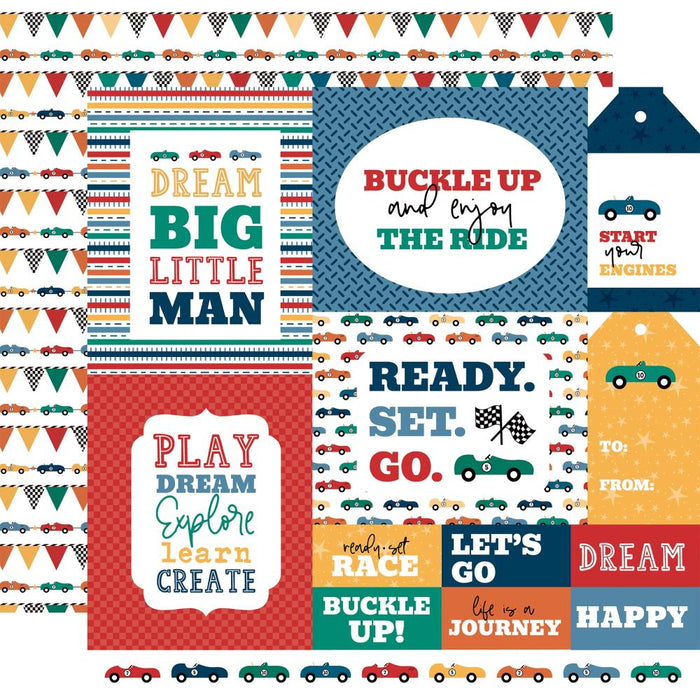 Echo Park Vroom! - Multi Journaling Cards