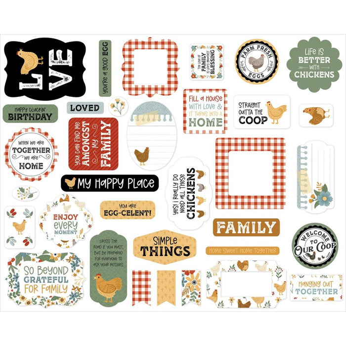 Echo Park Chickens - Ephemera Icons