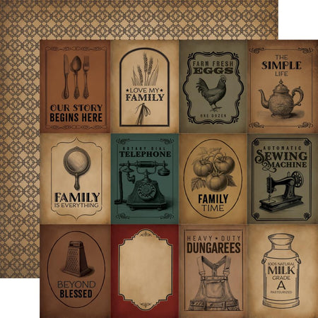 Carta Bella Vintage Market - 3x4 Journaling Cards