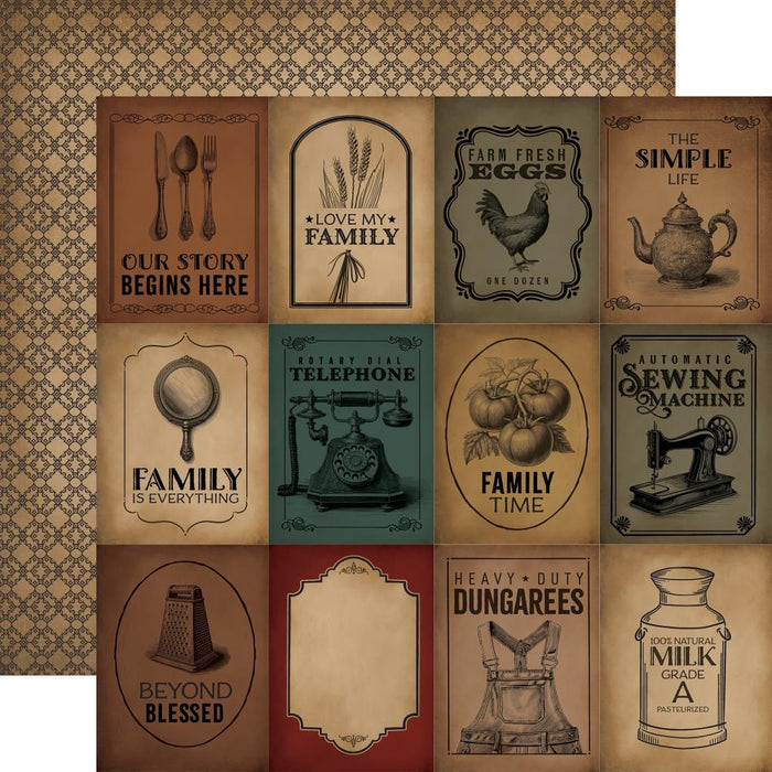 Carta Bella Vintage Market - 3x4 Journaling Cards