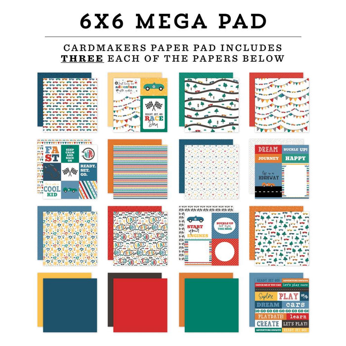 Echo Park Vroom! - 6x6 Mega Pad