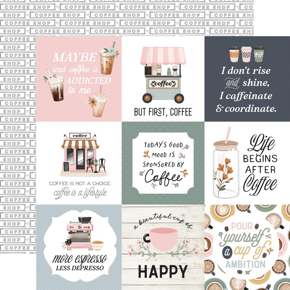 Carta Bella Coffee Shop - 4x4 Journaling Cards