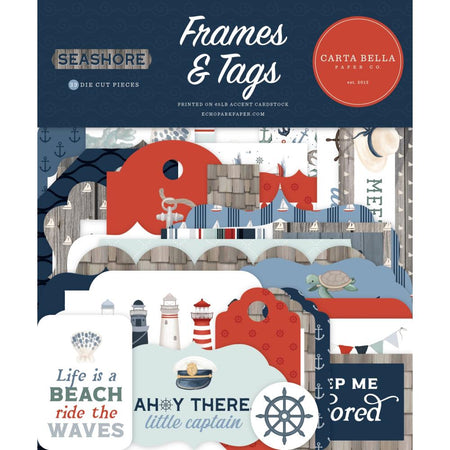 Carta Bella Seashore - Ephemera Frames & Tags