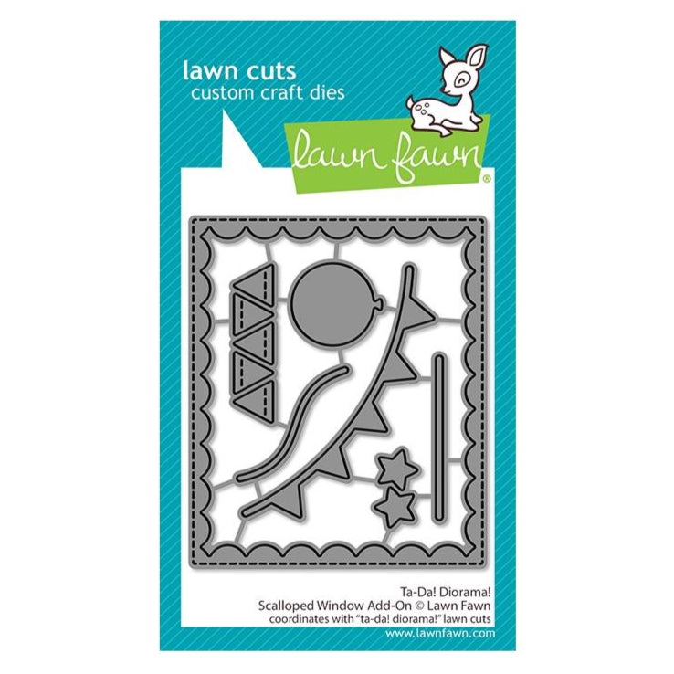 Lawn Fawn Craft Die - Ta Da! Diaorama! Scalloped Window Add On
