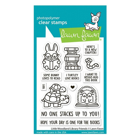 Lawn Fawn Clear Stamps - Little Woodland Library Friends